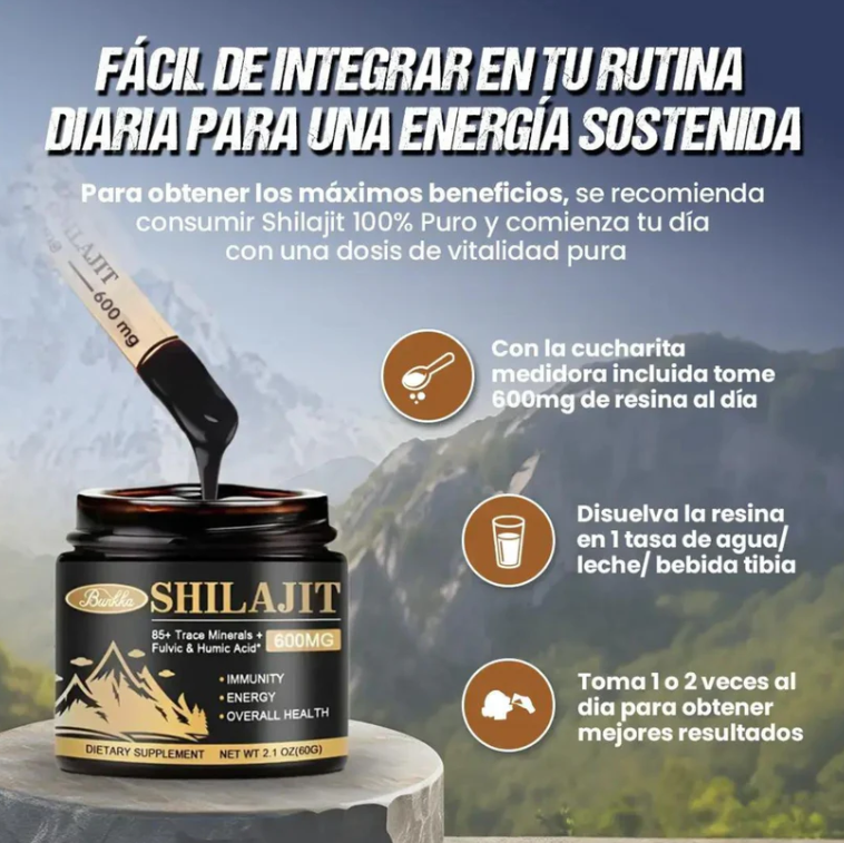 🔥 ÚLTIMA OFERTA - Shilajit Pura Del Himalaya 🏔 | +87 Minerales Vitales